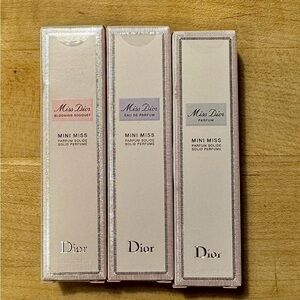 NWT 3 Miss. Dior Mini Miss Solid Perfume